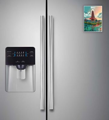 Wooden Fridge Magnet Indian Souvenir Gift Items  Gift for Travels  Decorative Magnet for Kitchen, Refrigerator Door, Home Decor (Bali)